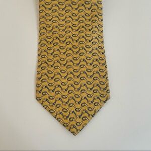 Brooks Brothers Horse Bit Printed 100% Silk Tie Necktie